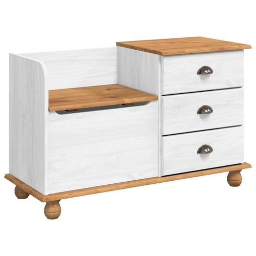 Sitzbank weiß 100x39x62 - weiß, cm