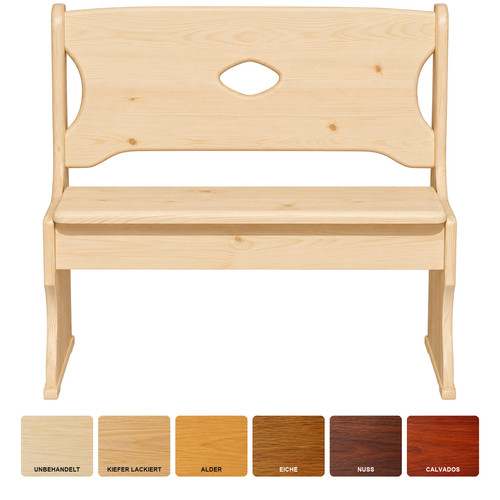 Sitzbank kiefer massiv 135 - kiefer,
