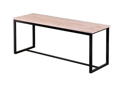 Holz sitzbank mit metall - holz,